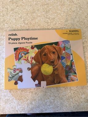 Relish 13 Piece Puppy Playtime Therapy Puzzle Game Alzheimer's Dementia